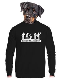 unisex mikina bez kapuce