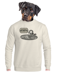 unisex mikina bez kapuce