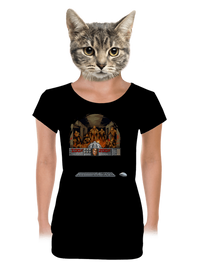 dámské tričko s lemem