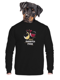 unisex mikina bez kapuce