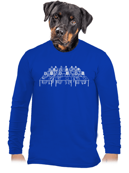 Cimrman: Debil, blbeček pánské dlouhý rukáv Royal Blue