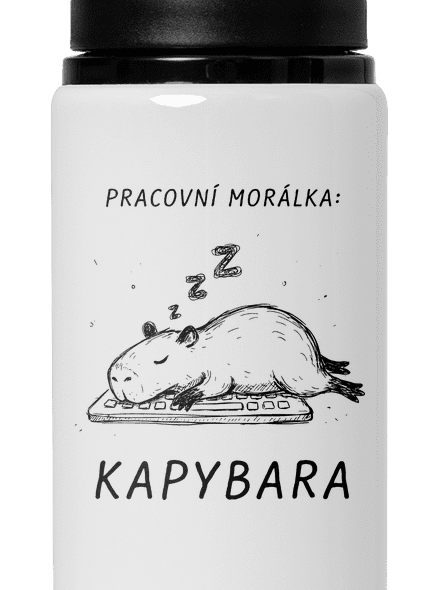 Pracovní morálka lahev na vodu White