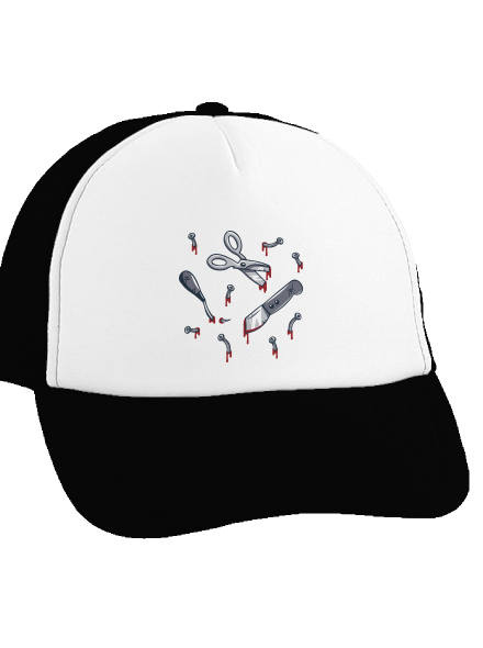Halloween nářadí kšiltovka truckerka Black cap