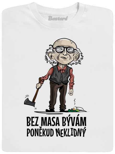 Neklidný bez masa pánské tričko White
