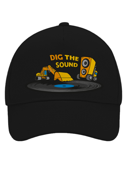 Dig the sound kšiltovka baseballka Black