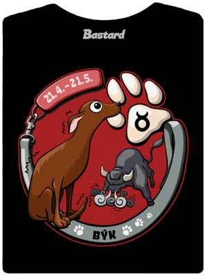 Psí horoskop: Býk dámské tričko Black