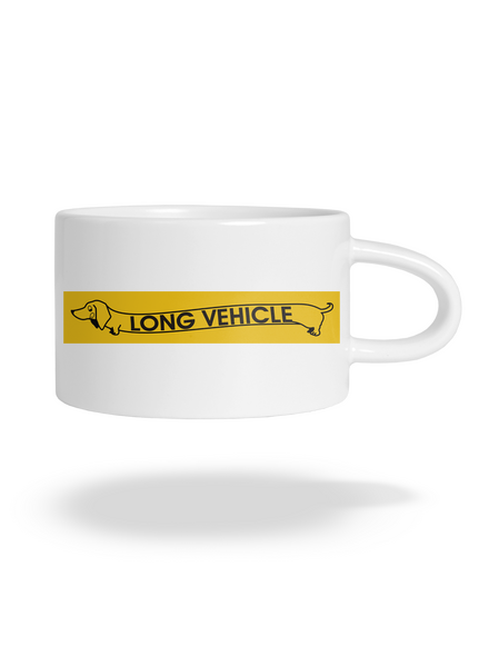 Long vehicle hrnek makronka White