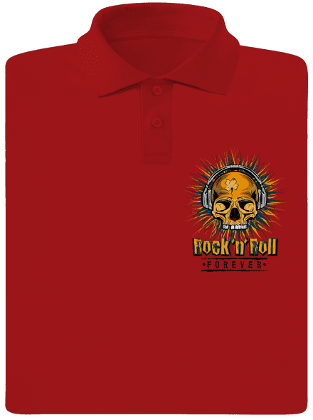 Rock'n'Roll forever pánská polokošile Red Mal