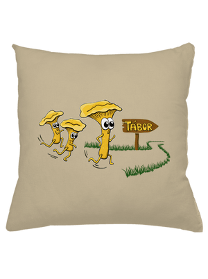 Běží lišky k Táboru polštář Beige