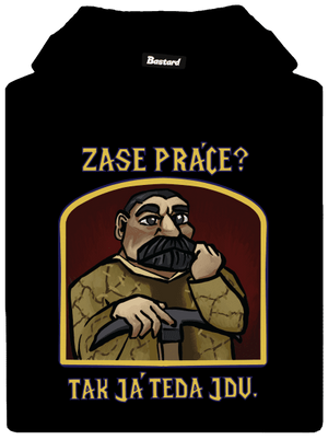 Zase práce? dámská mikina klokanka Black