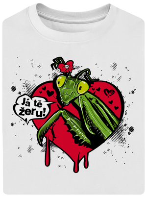 K sežrání unisex tričko oversized White