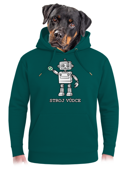 Strojvůdce unisex mikina premium Emerald Green