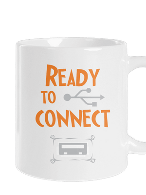 USB připojení klasický hrnek White