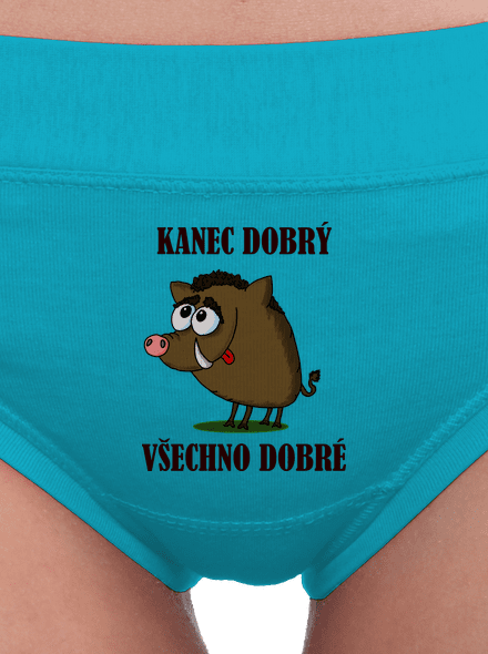 Kanec dobrý dámské kalhotky Turquoise