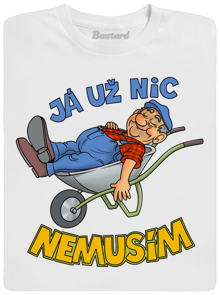 Nemusím pánské tričko White