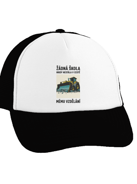 Žádná škola kšiltovka truckerka Black cap