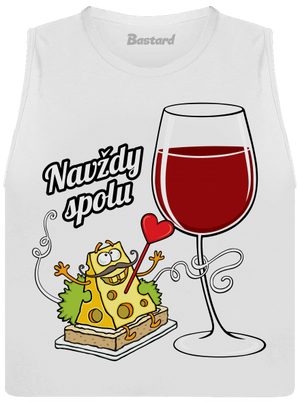 Navždy spolu dámské tílko volné White