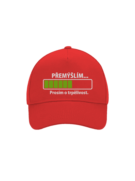 Přemýšlím kšiltovka baseballka Classic Red