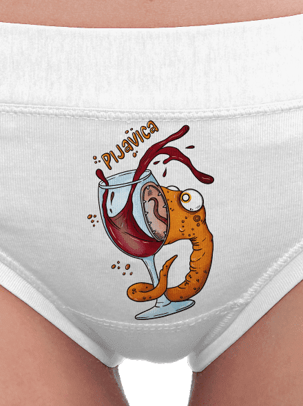 Pijavica dámské kalhotky White