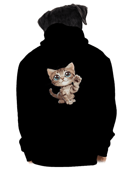 Tlapku na to pánská mikina na zip Black