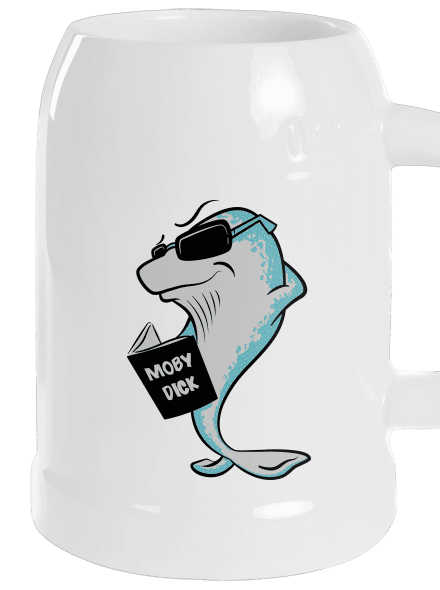 Moby Dick půllitr White