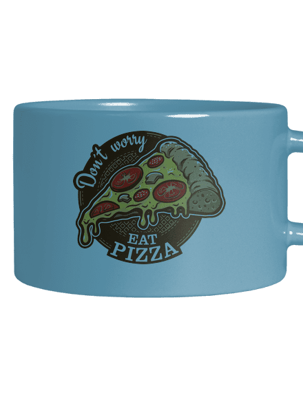 Pizza hrnek makronka Blue Macaron