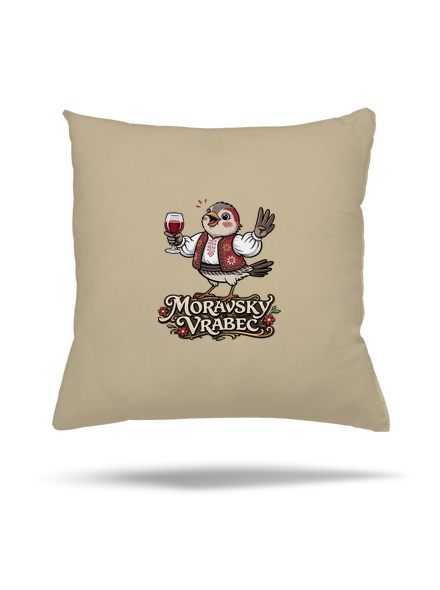 Moravský vrabec polštář Beige