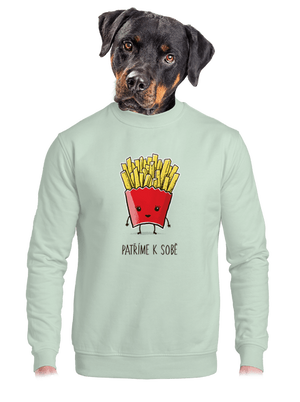 Patříme k sobě unisex mikina bez kapuce Blush Mint