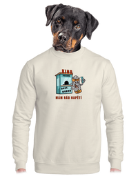 unisex mikina bez kapuce