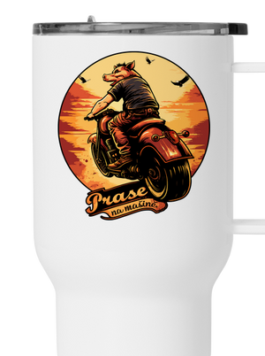 Prase na mašině termohrnek White