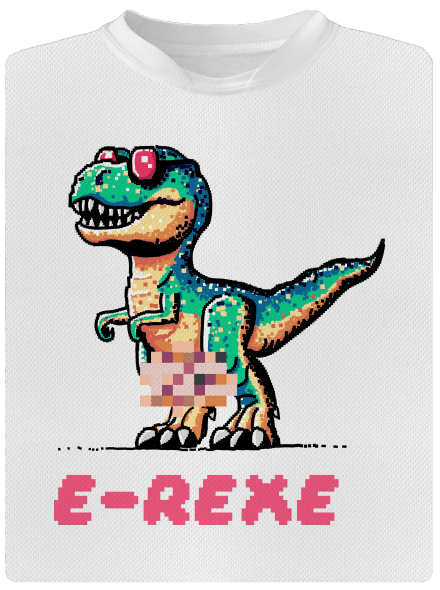 E-Rexe pánské sportovní tričko White