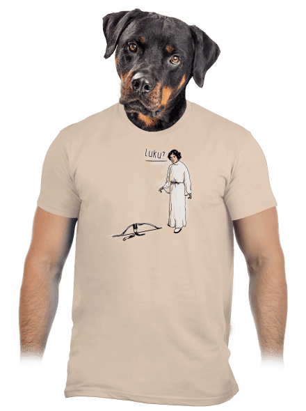 Luke a Leia pánské tričko Sand