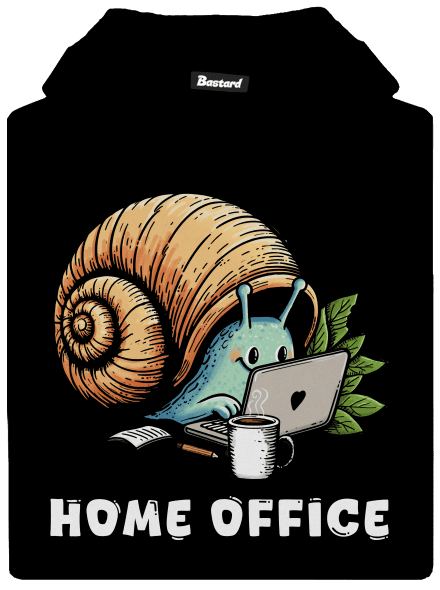 Šnekův home office dětská mikina klokanka Black