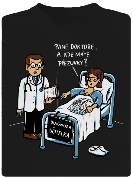 Diagnóza učitelka dětské sportovní tričko Black