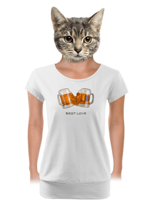 dámské tričko s lemem