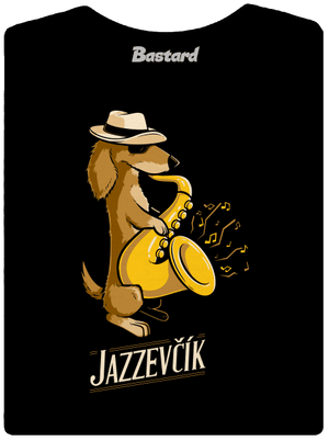 Jazzevčík dámské tričko s lemem Black