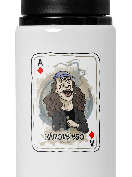 Kárové eso Jirky Káry lahev na vodu White