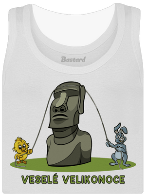 Velikonoční Moai dámské tílko klasické White