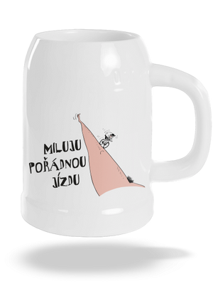 Miluju jízdu půllitr White