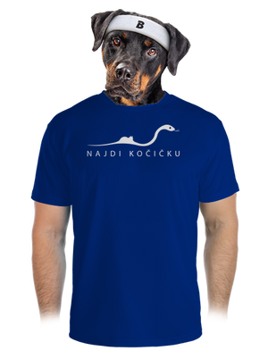 Najdi kočičku pánské sportovní tričko Royal Blue Mal
