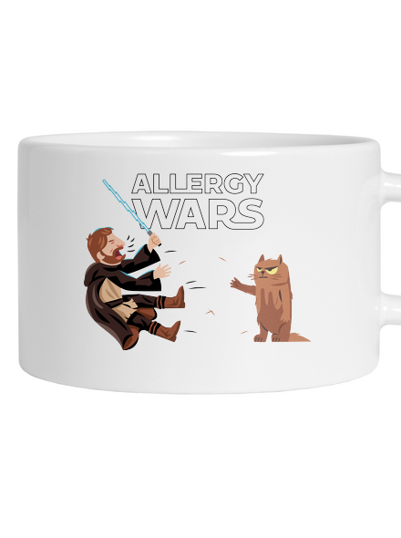 Allergy Wars hrnek makronka White
