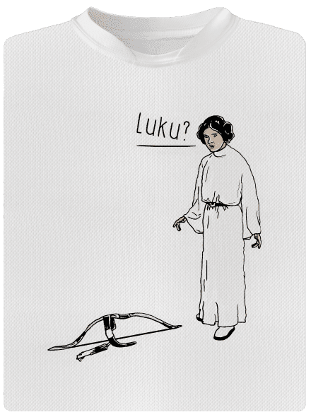 Luke a Leia dětské sportovní tričko White