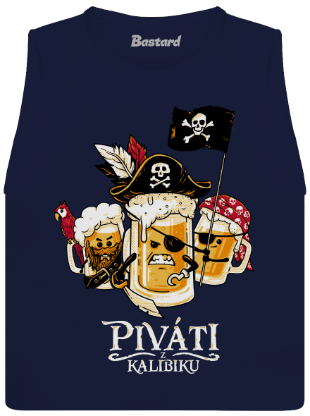 Piváti z Kalibiku dámské tílko volné Navy