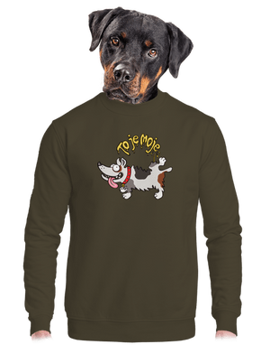 unisex mikina bez kapuce