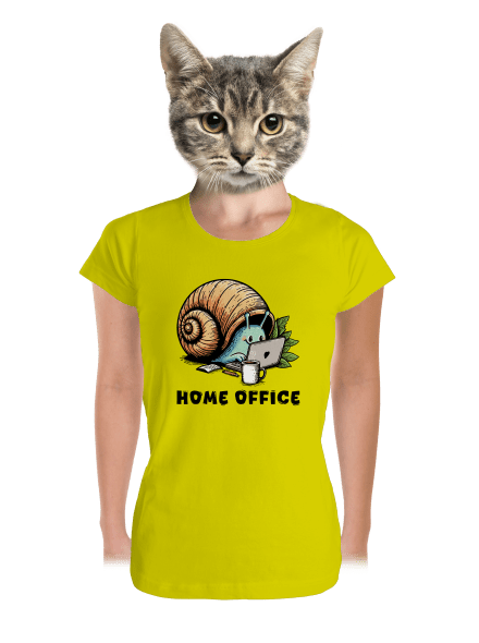 Šnekův home office dámské tričko premium Lemon
