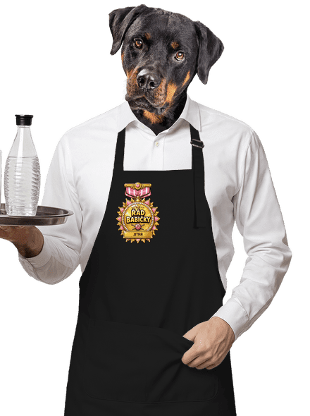 Řád babičky zástěra Black