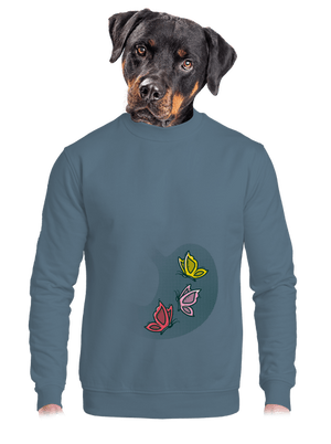 unisex mikina bez kapuce