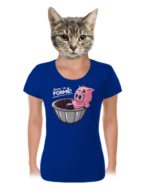 Ve formě dámské tričko Royal Blue Mal