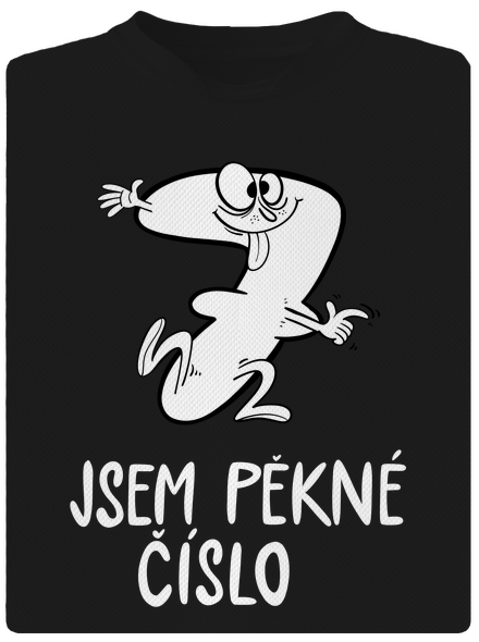 Jsem pěkné číslo pánské sportovní tričko Black