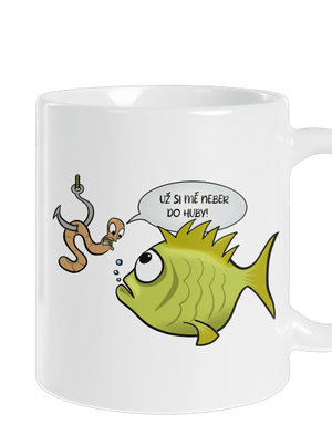 Ryba a žížala klasický hrnek White